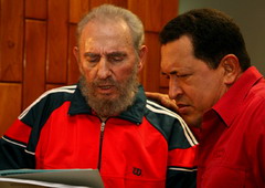 Fidel Castro, Hugo Chavez in Cuba